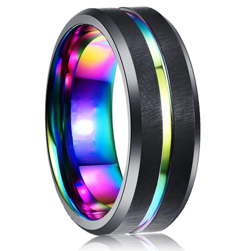 Multicolored Stainless Steal Ring