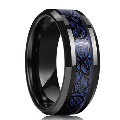 Blue Stainless Steal Ring