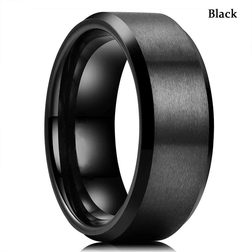 Black Stainless Steel Ring