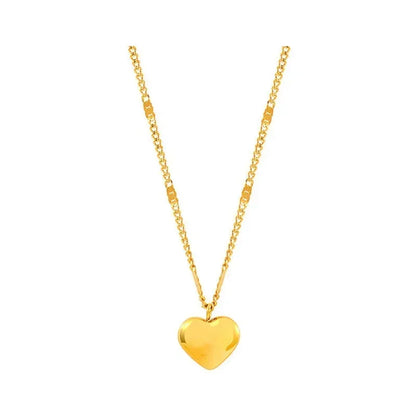 Couples Heart-shaped Love Pendant Necklace