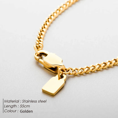 Men's Steal Chain Necklace