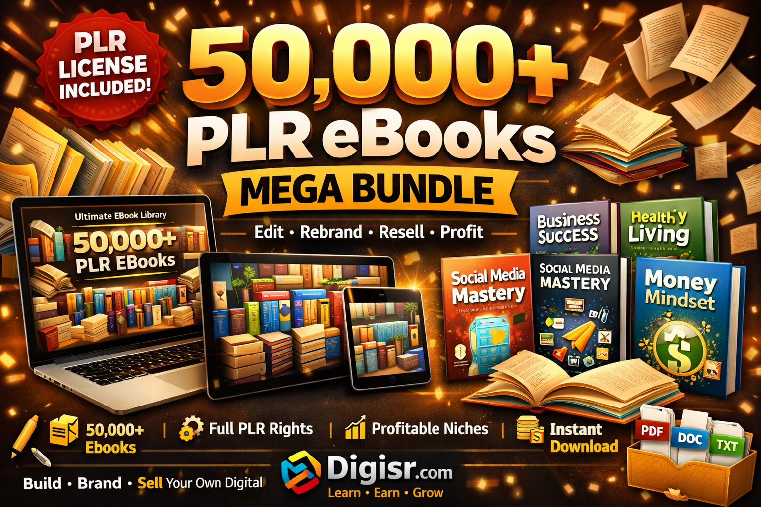 50000+ eBook MEGA Bundle With plr