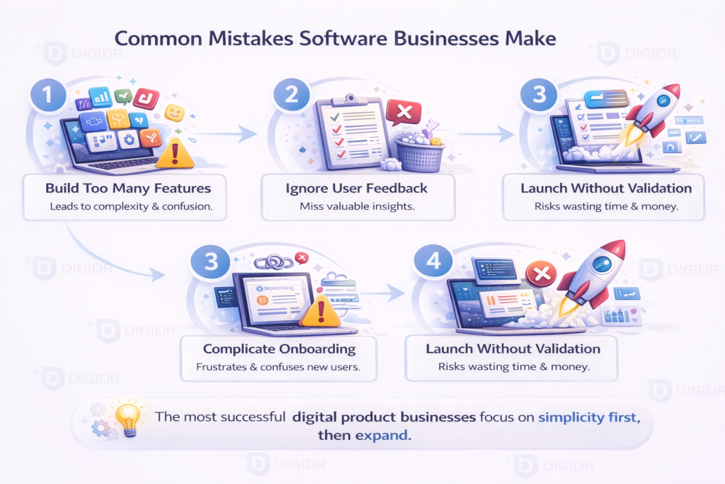 mistakes in software business